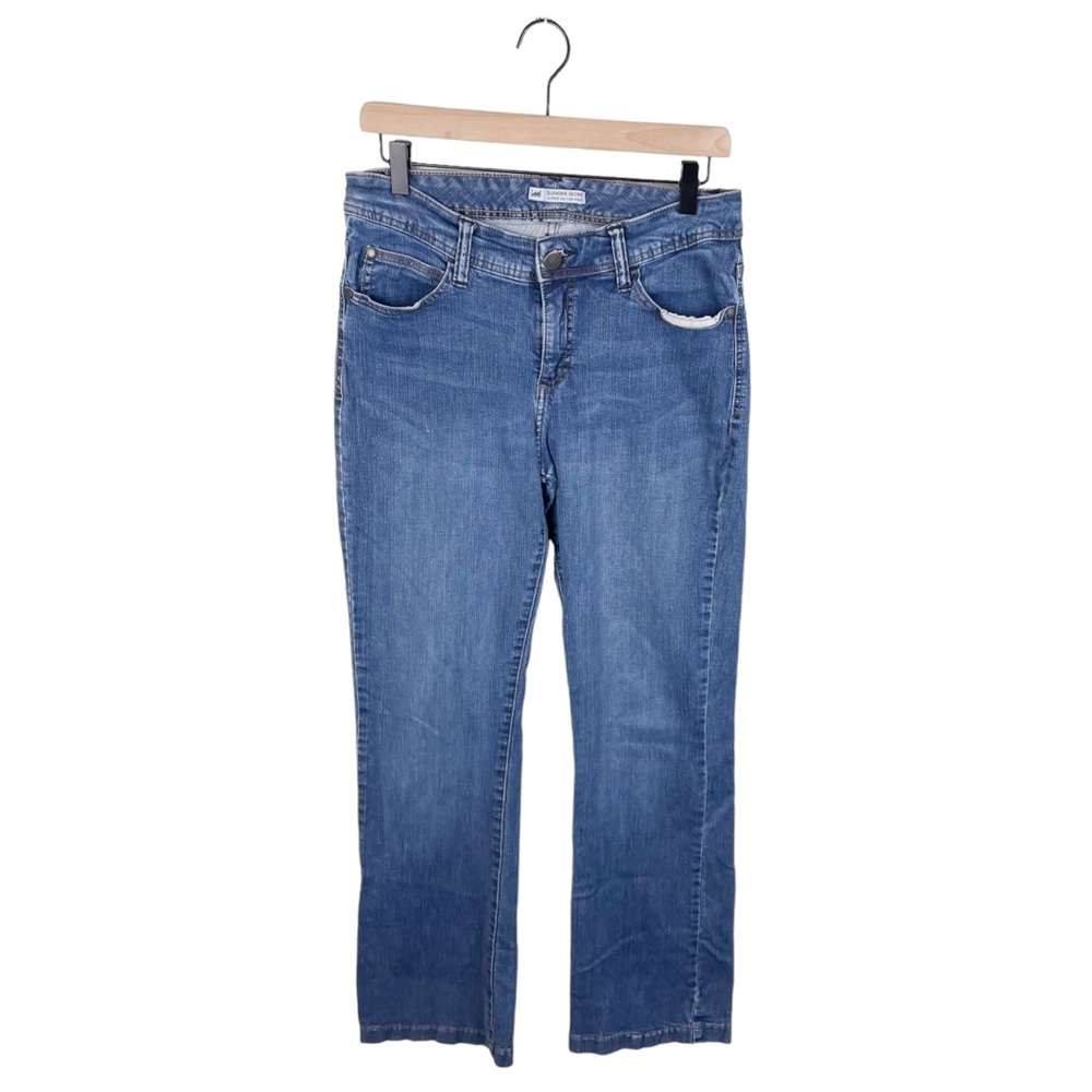 Lee Slender Secret Lower on the Waist Medium Wash Denim Jeans Women's Size 10